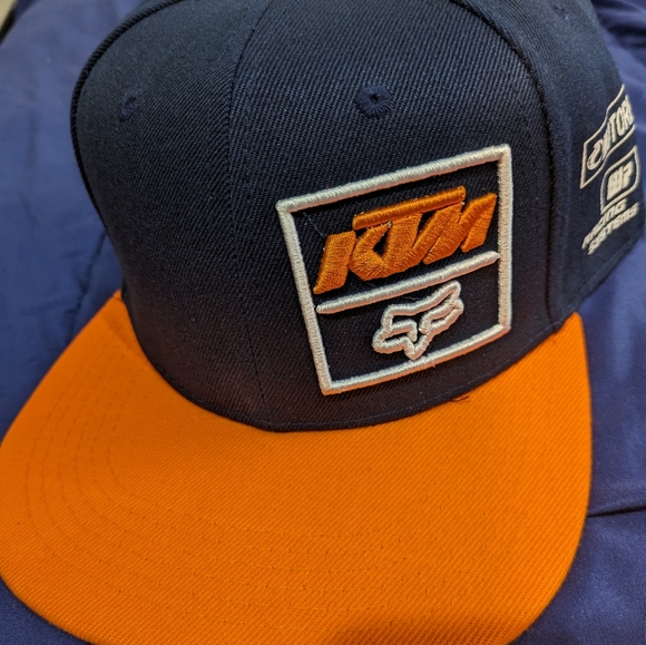 KTM FOX Racing Motocross Supercross MX Cap Gorra SXS Embroidered Baseball Hat - Picture 2 of 14